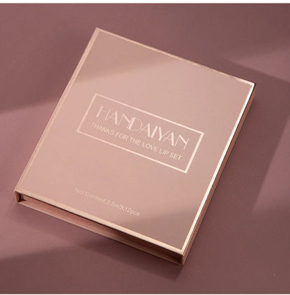 12pcs Handaiyan Matte Velvet Lip Gloss